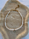 Oblong Pearl with Crystal Anklet