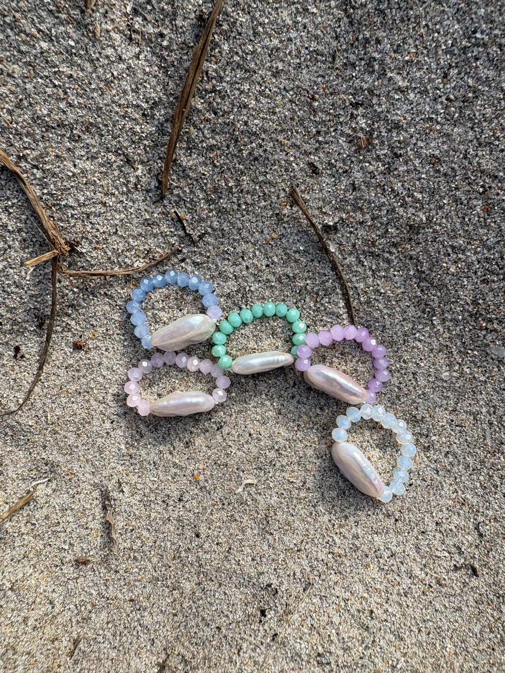 Rectangular Freshwater Pearl Ring
